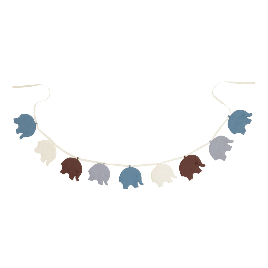 Elephant Garland - Blue