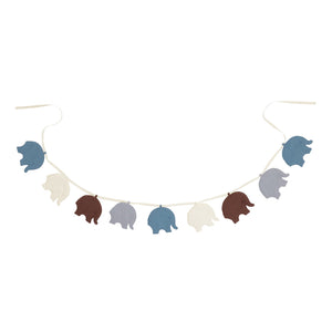 Elephant Garland - Blue