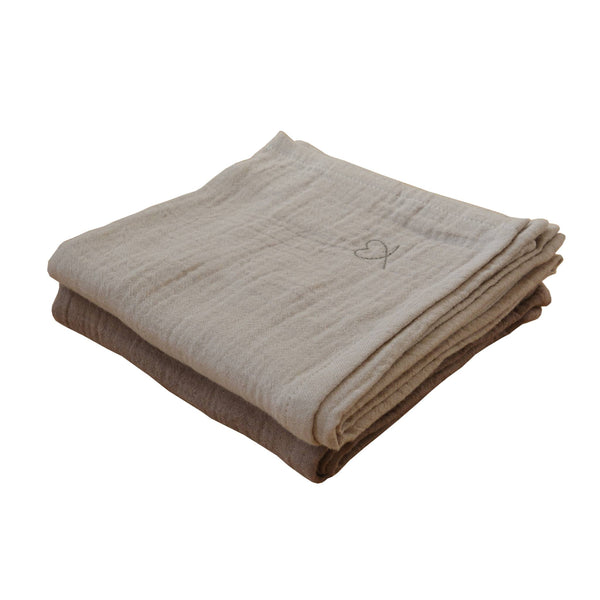 Muslin - 2-pack gift box - Clay / Earth