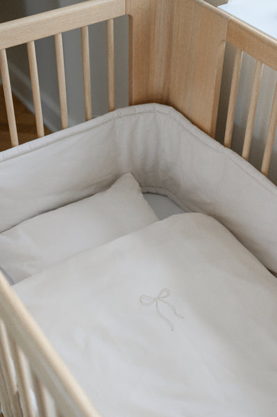 Baby Bedding Bow - Light Sand