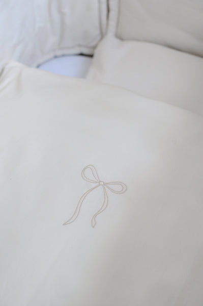 Baby Bedding Bow - Light Sand