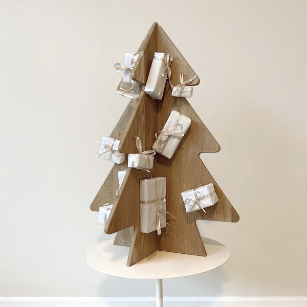 Christmas Tree - Oak/Brass