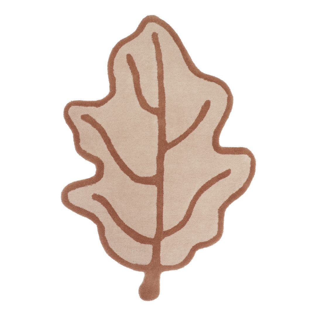 Leaf Rug - Brown