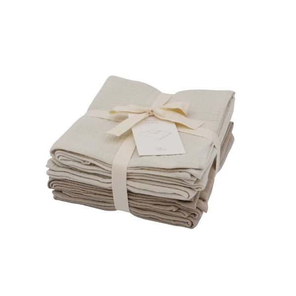 Muslin - 4-pack - Light Sand / Clay